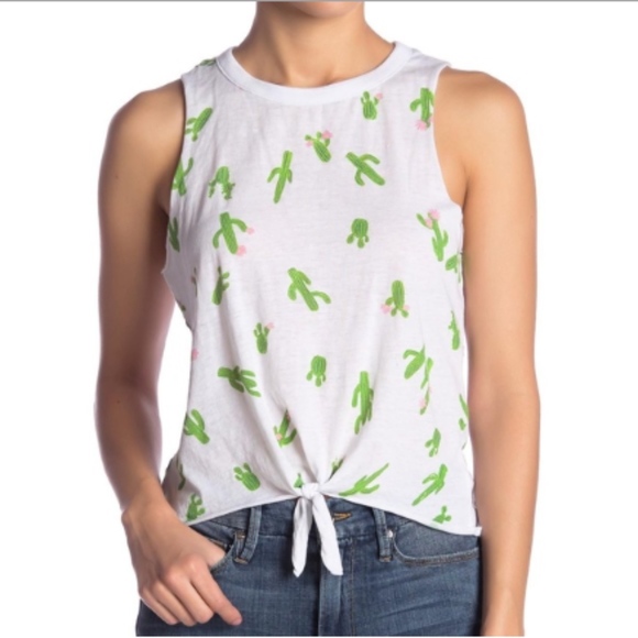 Chaser Tops - Chaser Cactus Print Tank Top